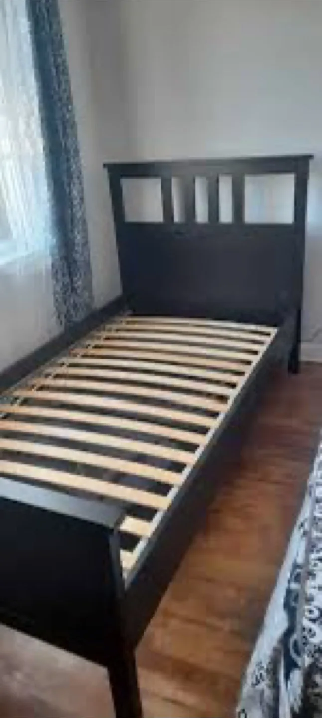 IKEA Hemnes Single Bed Frame - Dark Brown image indicator(2)