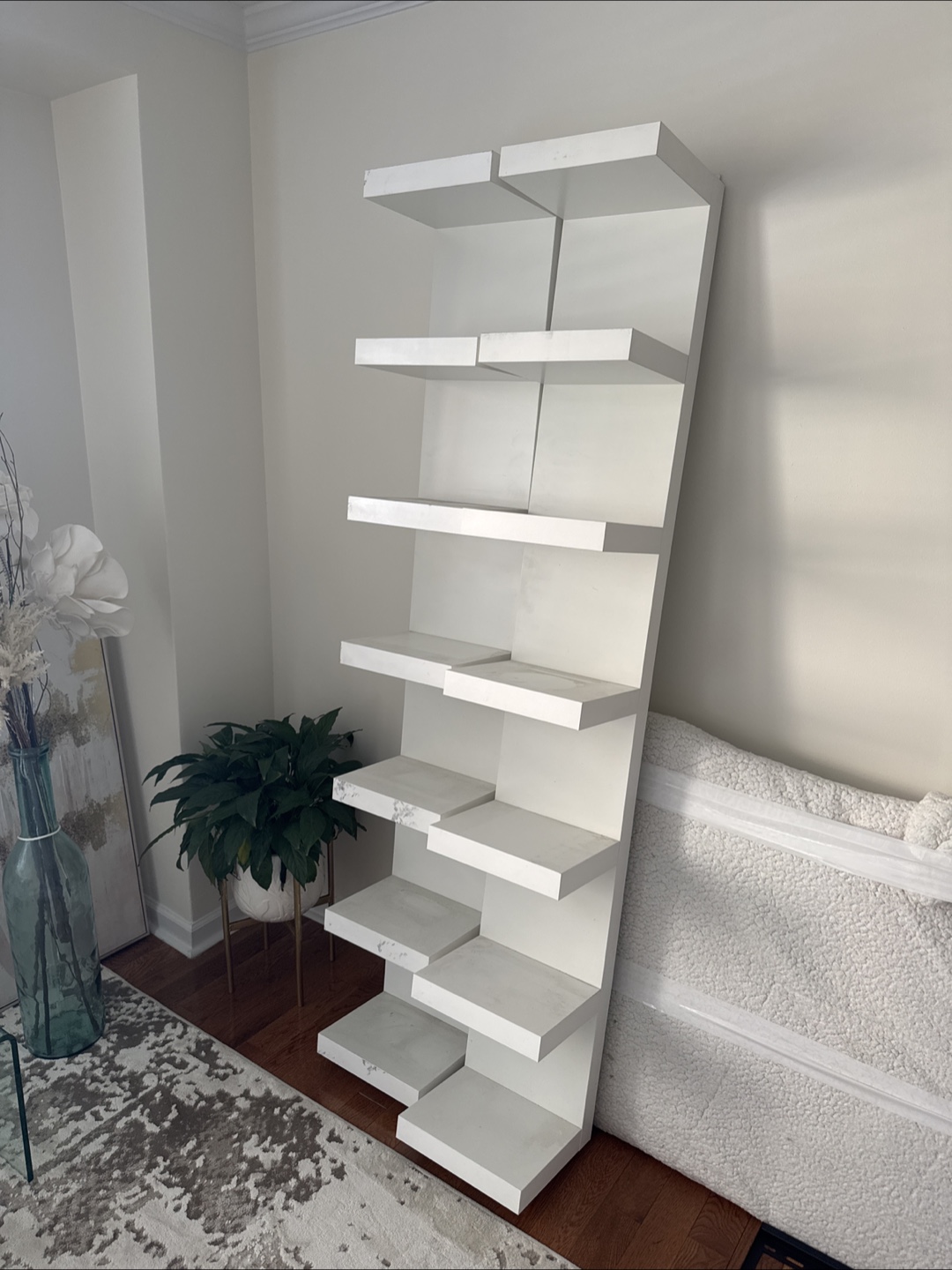 1 x White IKEA Ladder Shelf