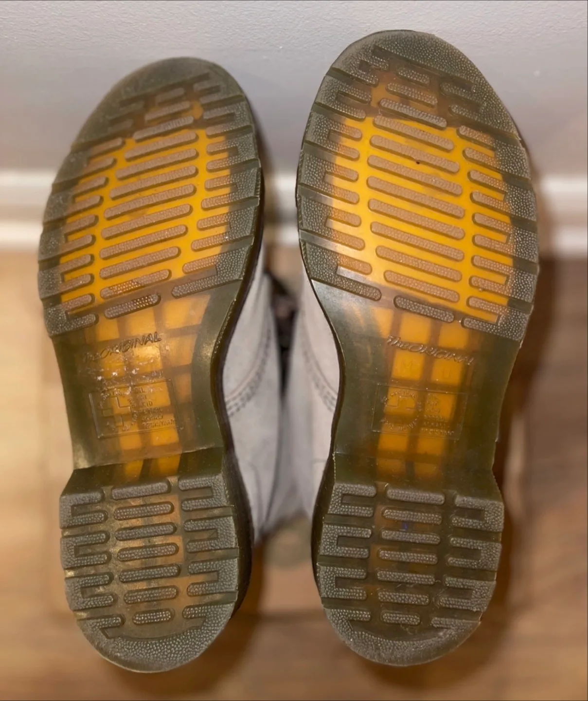 Dr. Martens 1914 Triumph Aimilita Aimee Taupe Suede Boots size 7 image indicator(8)