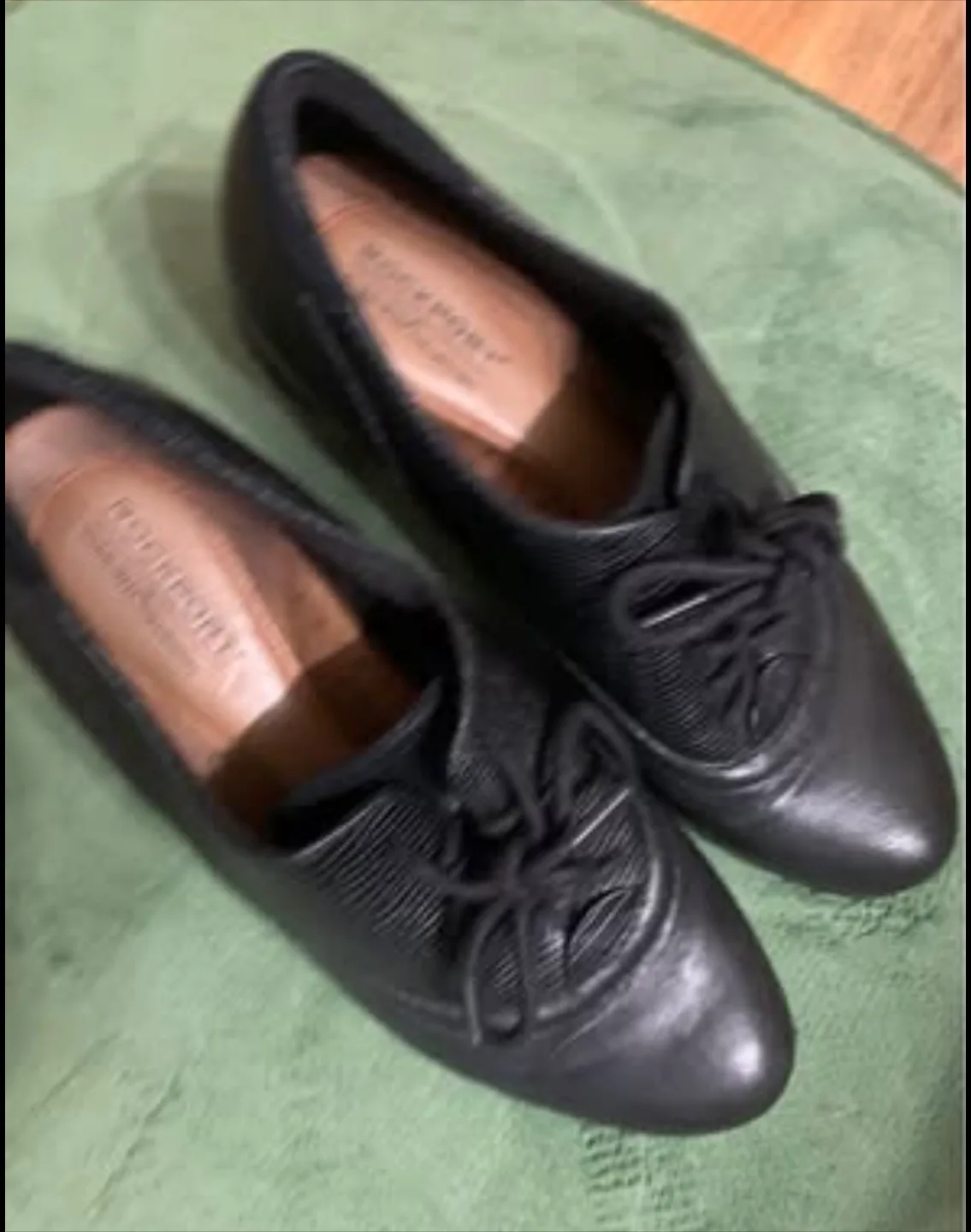 Rockport Black Leather Oxford Shoes thumbnail