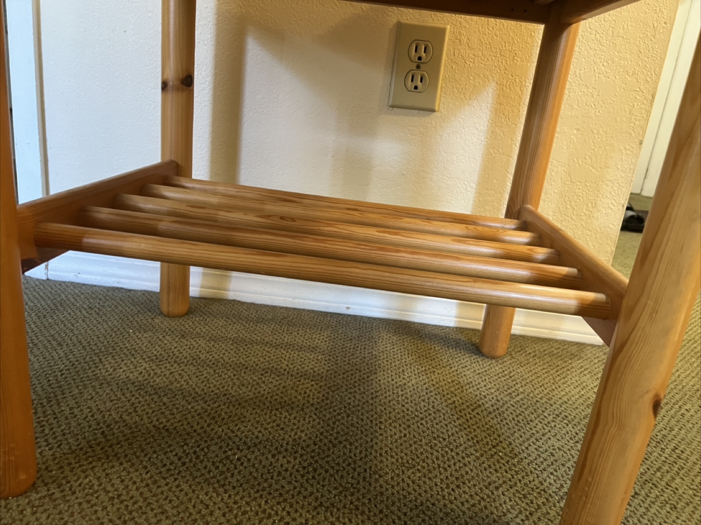 Wooden Side Table with Drawer - photo 2