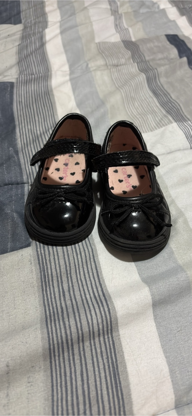 Carter's Black Patent Mary Janes - Size 5