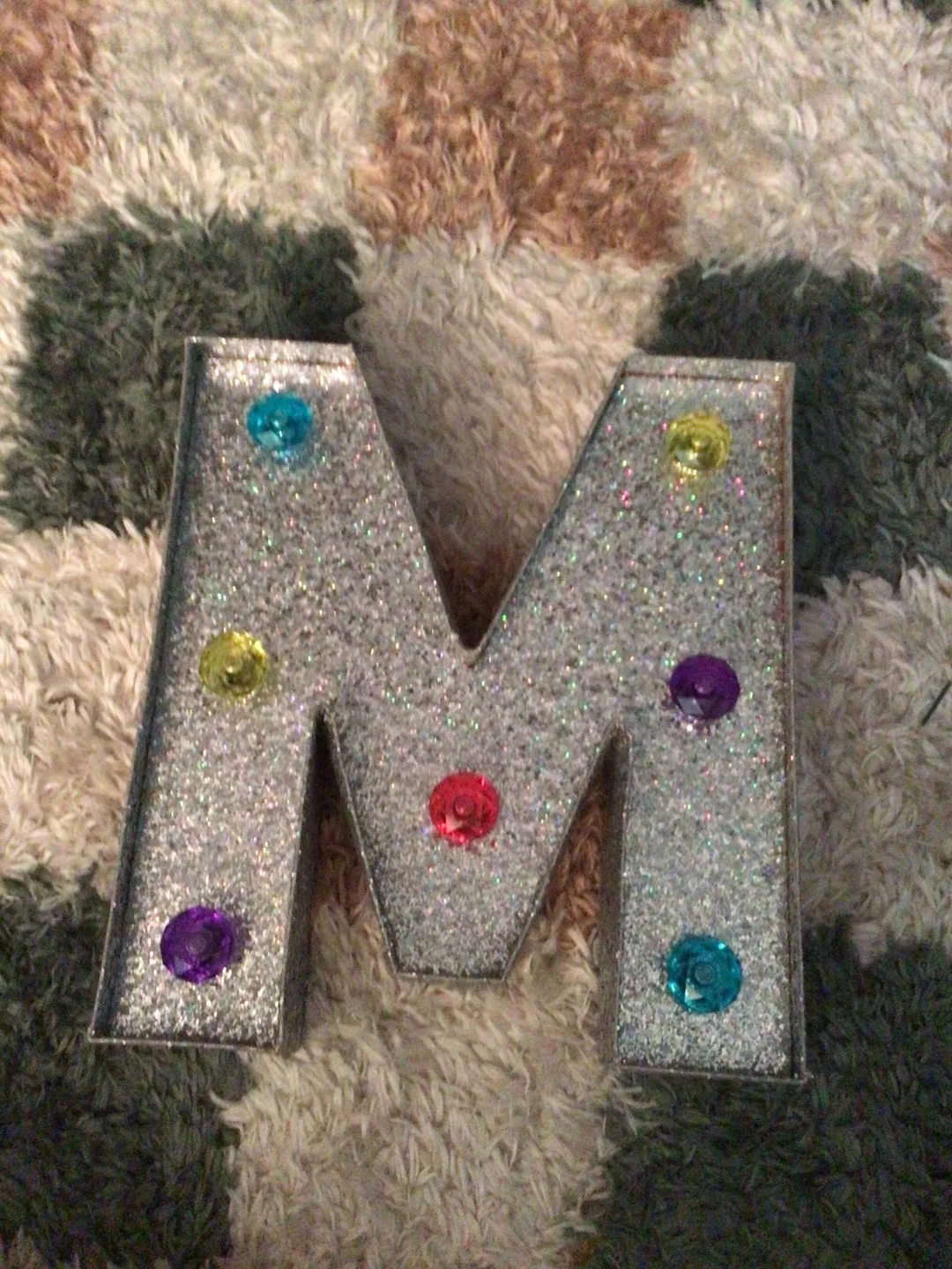 Glittery Letter M Decor thumbnail