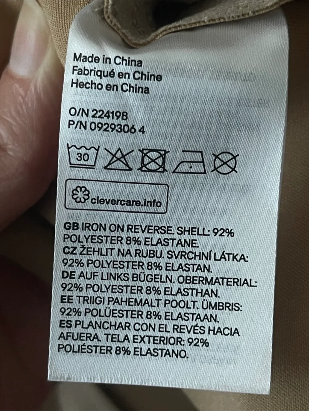 Cream Faux Suede Napped Oversized Trench Coat M/L image indicator(9)