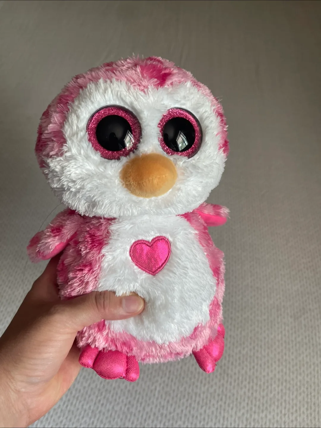 🇨🇦 Ty Beanie Boo Icy the Penguin Plush - Pink thumbnail