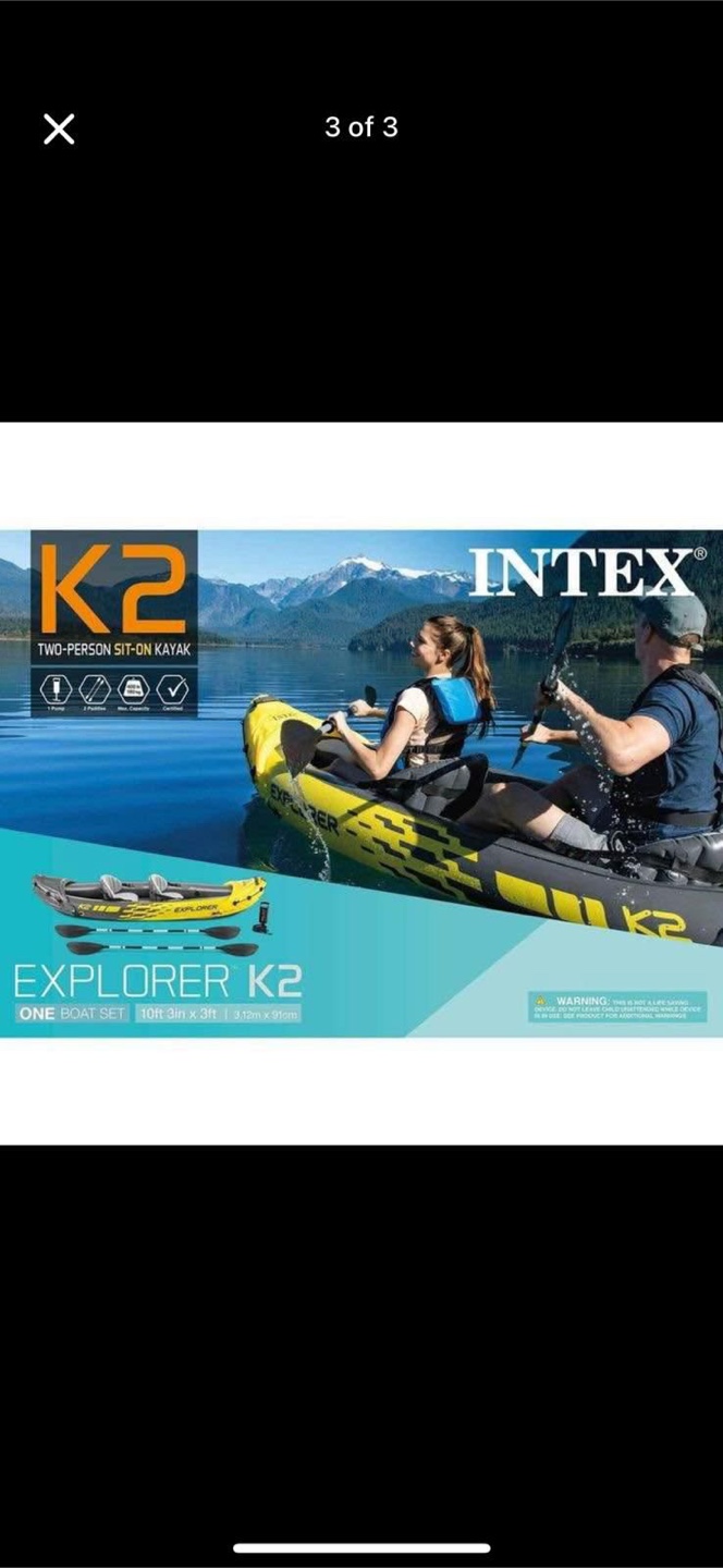 Intex Explorer K2 Two-Person Inflatable Kayak - photo 2