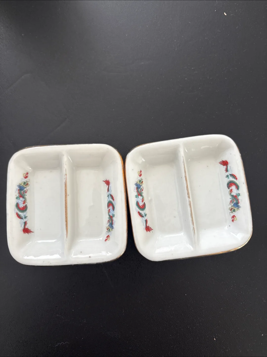 Two Small White Porcelain sauce dishes