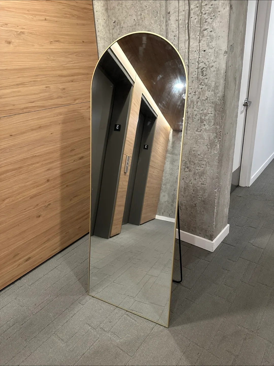 Gold Framed Arched Full Length Mirror image indicator(6)