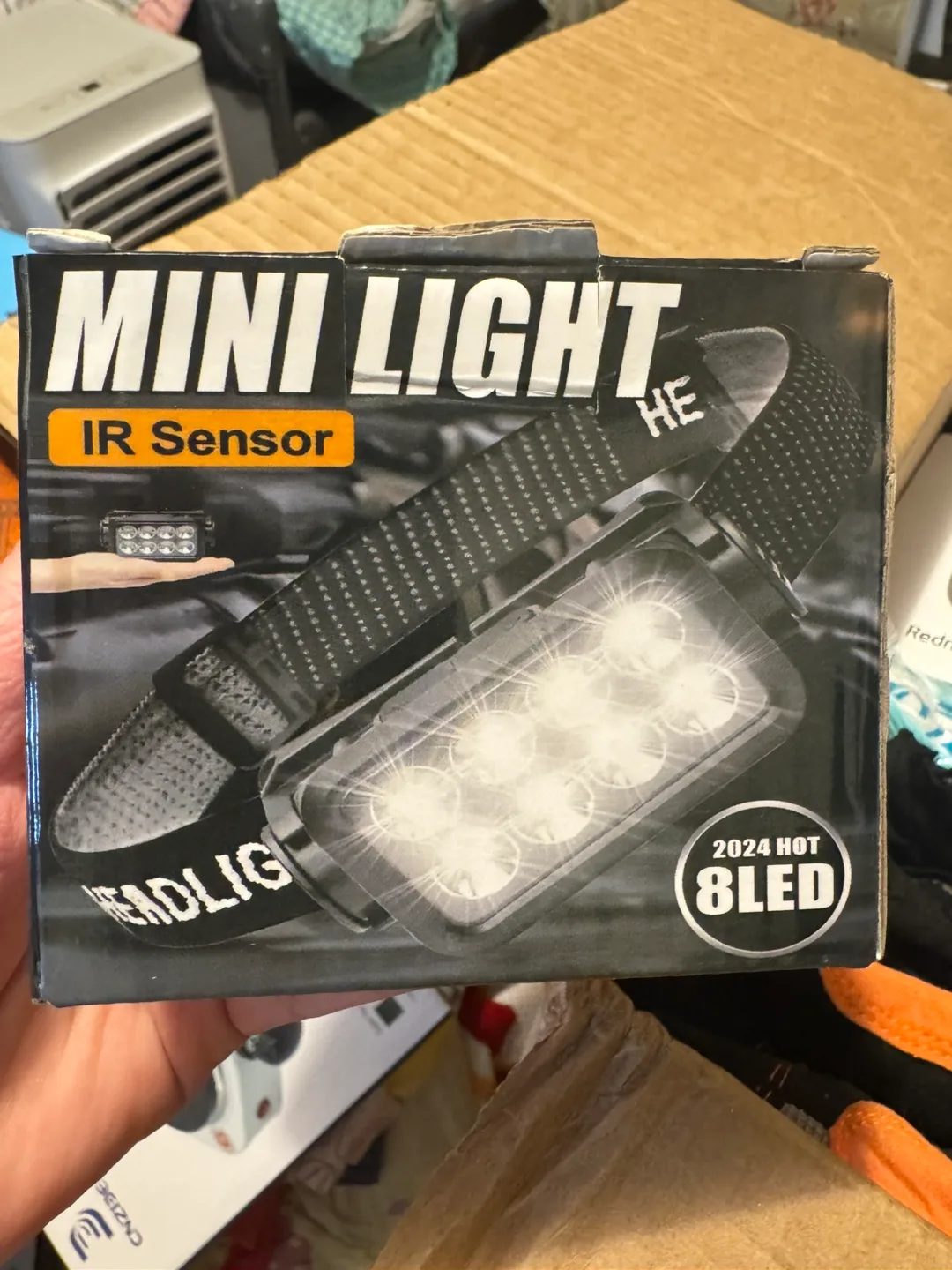 Bikers Essentials- Mini Light IR Sensor Headlight & Gloves thumbnail