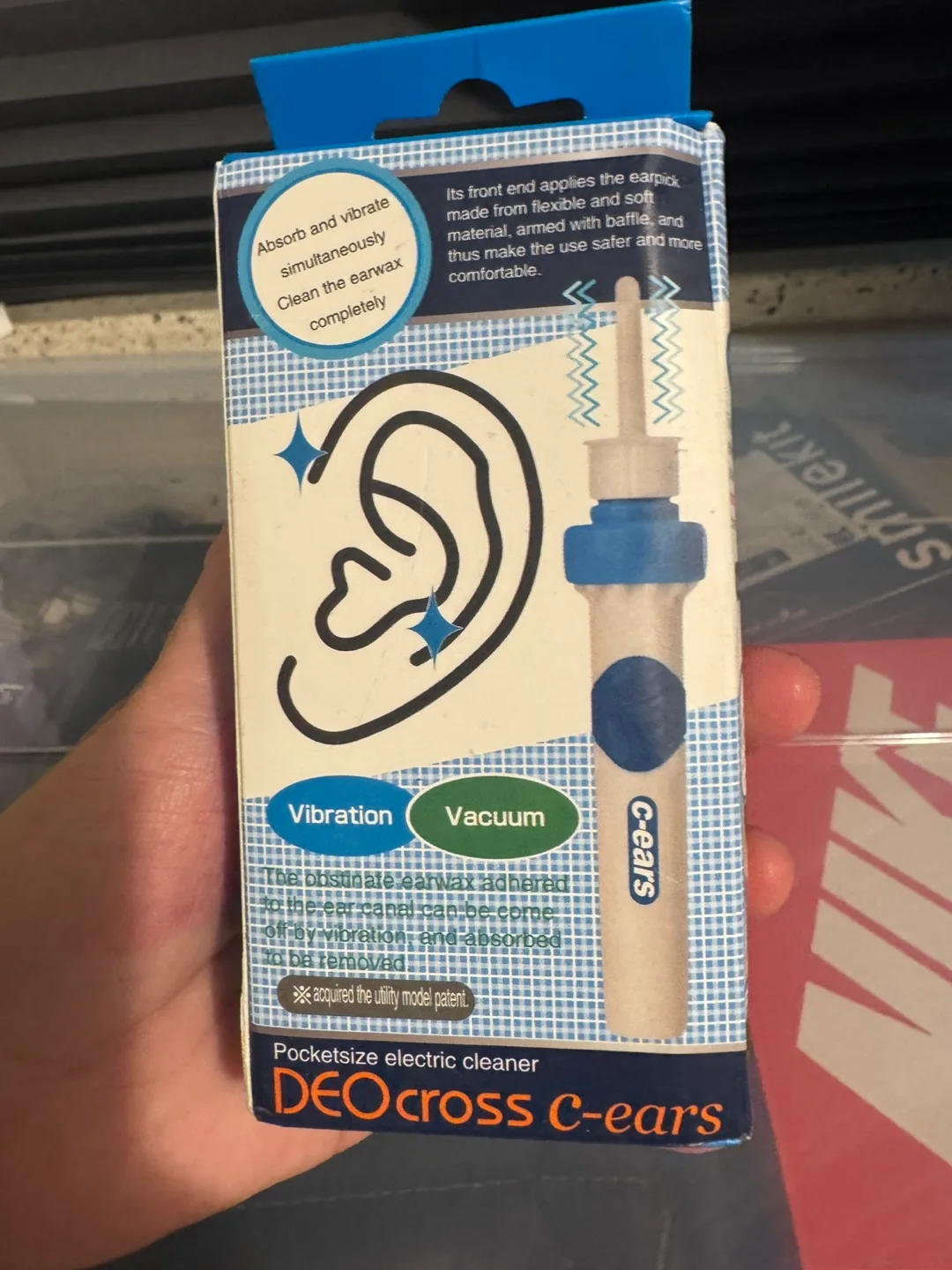 BNIB DEO Cross C-ears Pocketsize Electric Ear Cleaner thumbnail