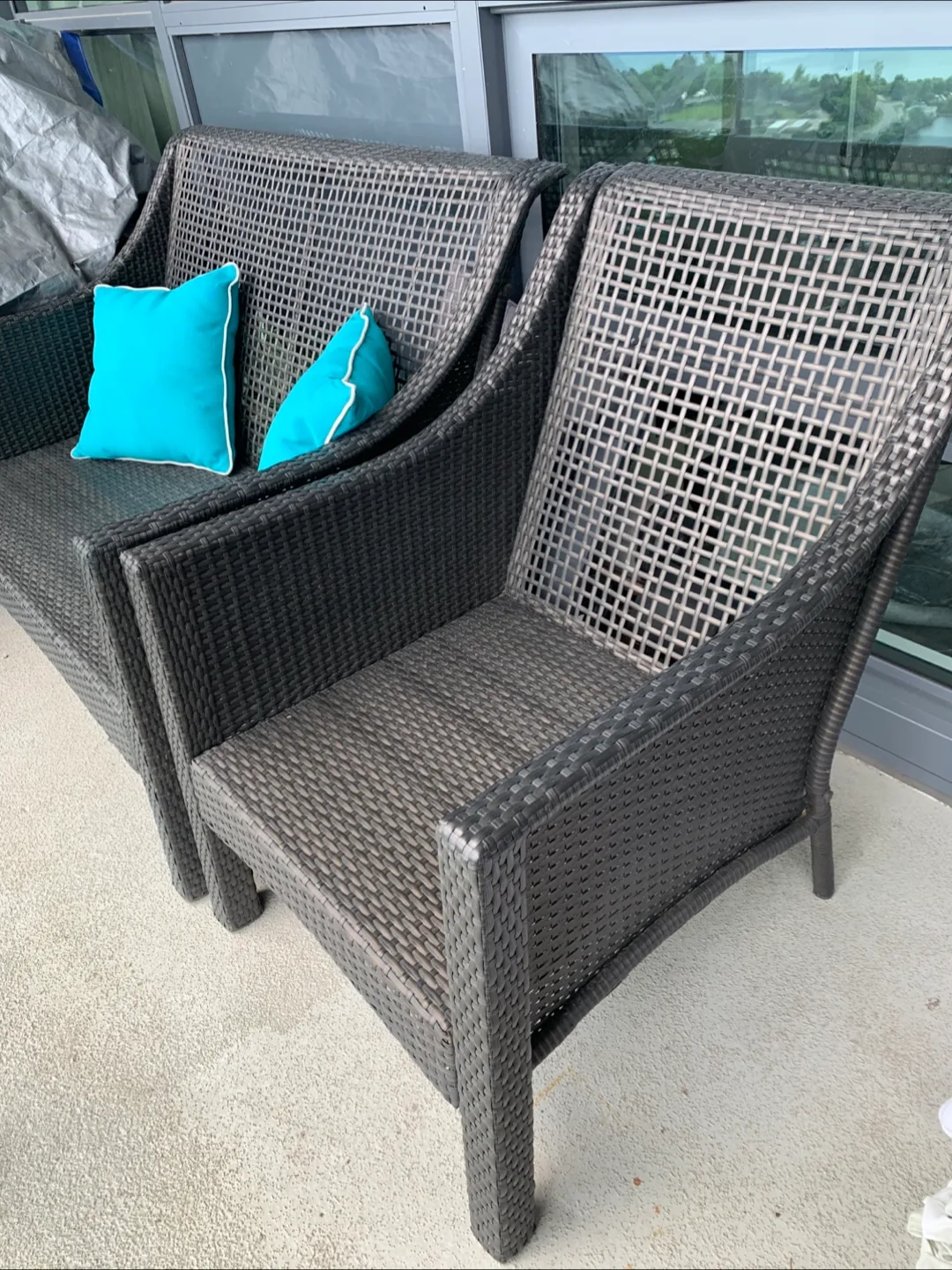 ❗️ONLY 1 WEEK SALE! Patio furniture: Loveseat and chair thumbnail