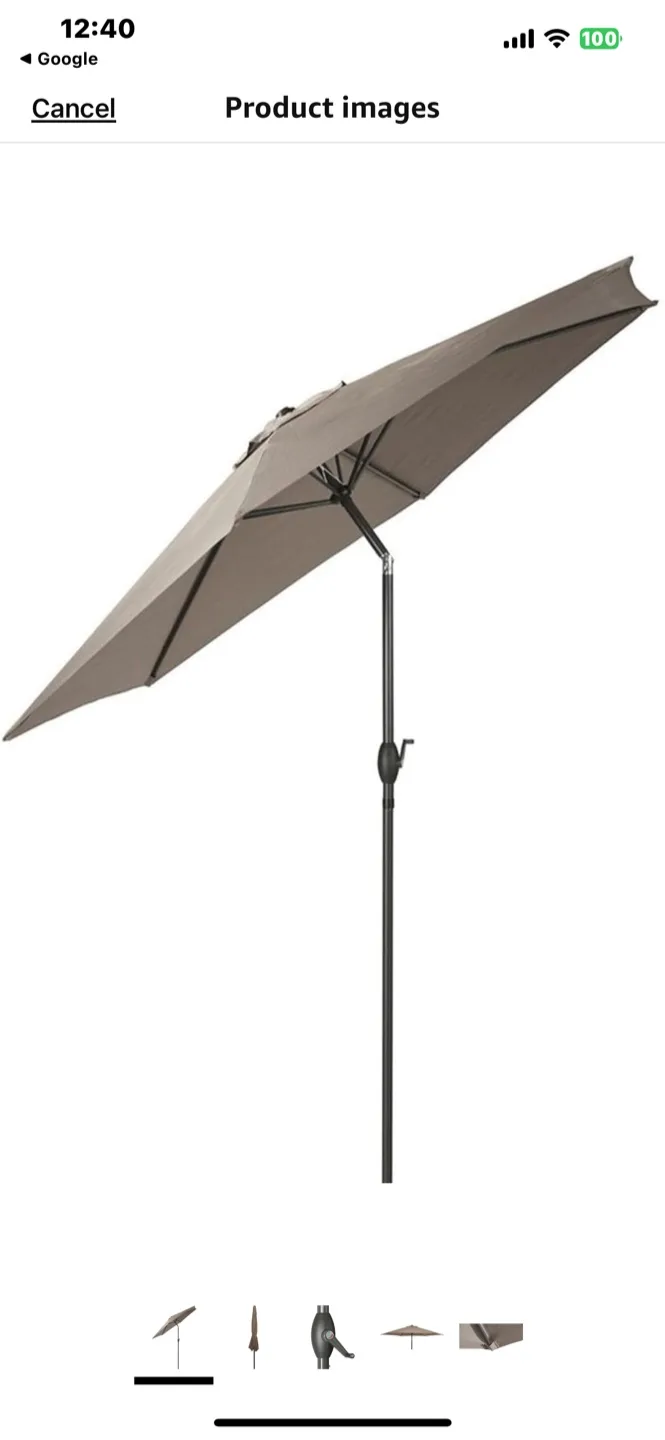 FloraBest 9.5 ft Patio Umbrella ,new never opend thumbnail