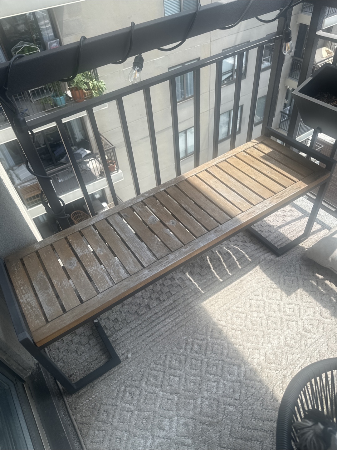 Outdoor Wooden Bench - 54" Length