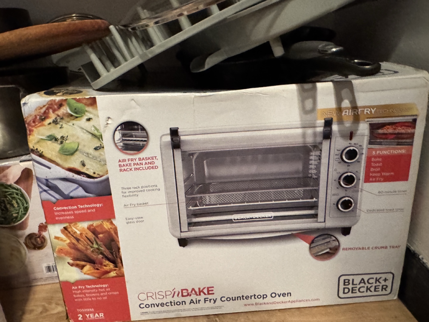 BLACK+DECKER Crisp 'N Bake Air Fry Countertop Oven
