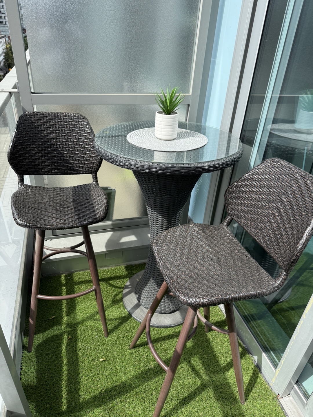 3 Piece High Top Patio Set
