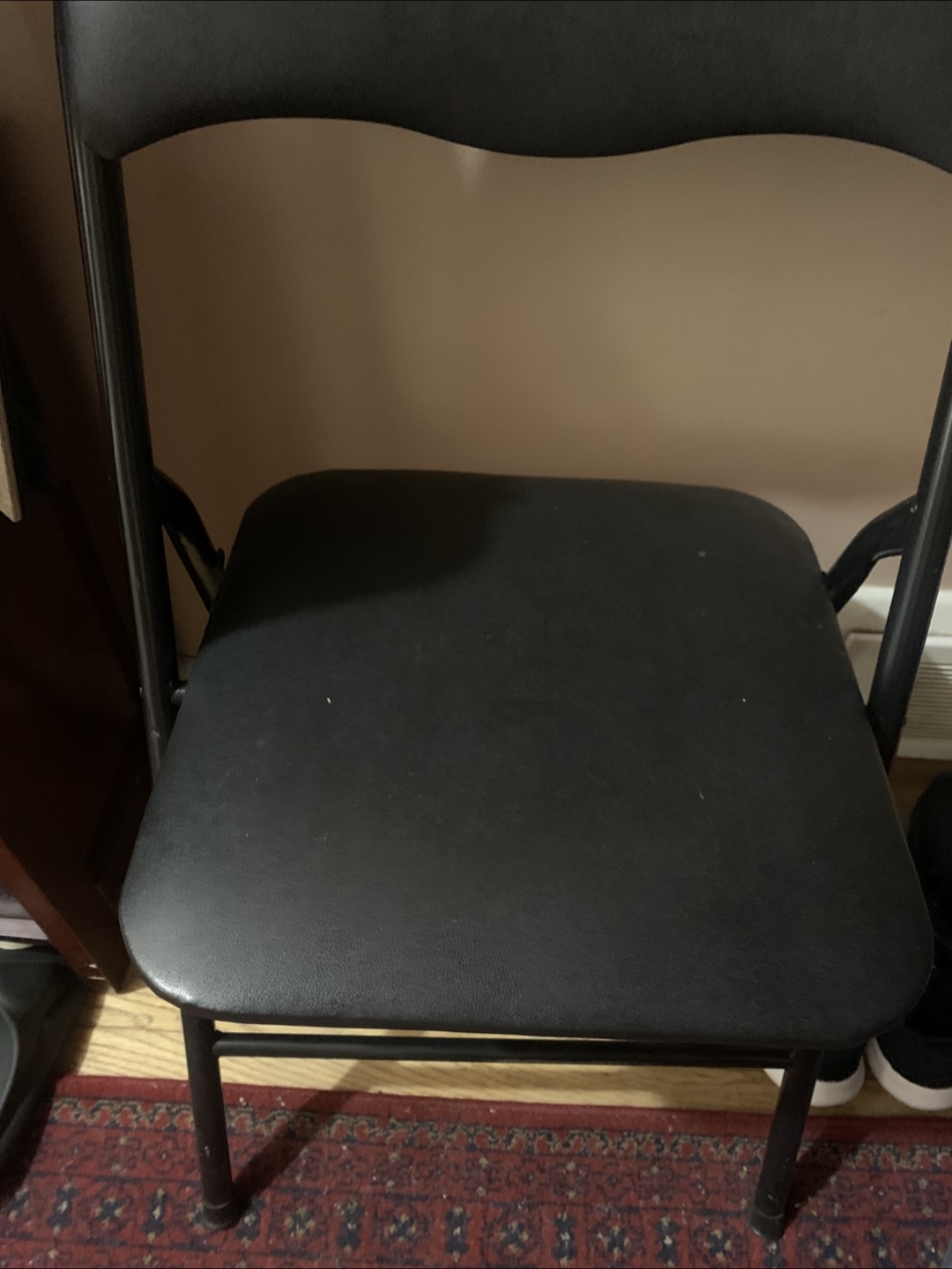 LIVING Black Folding Chair