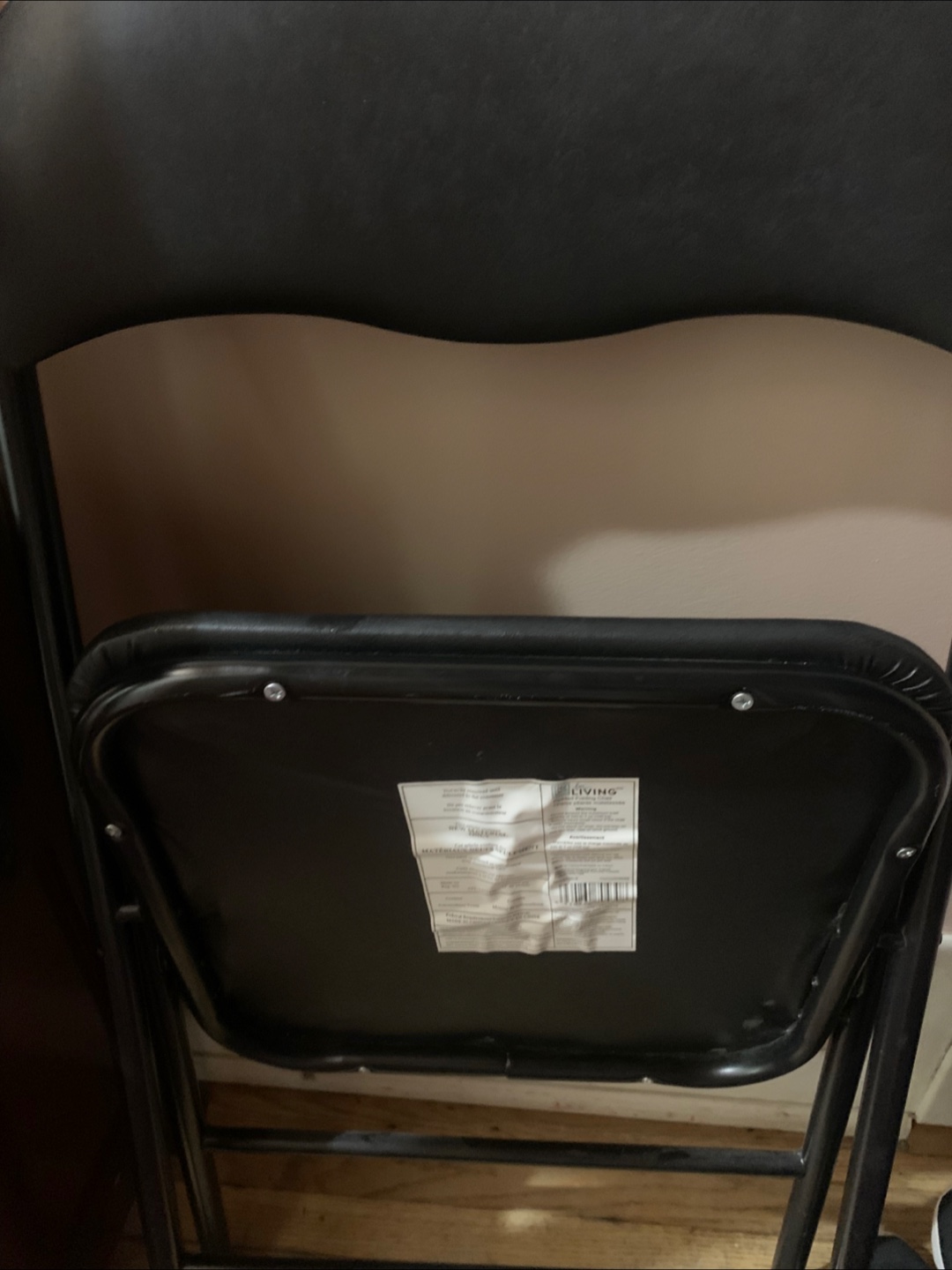 LIVING Black Folding Chair - photo 3