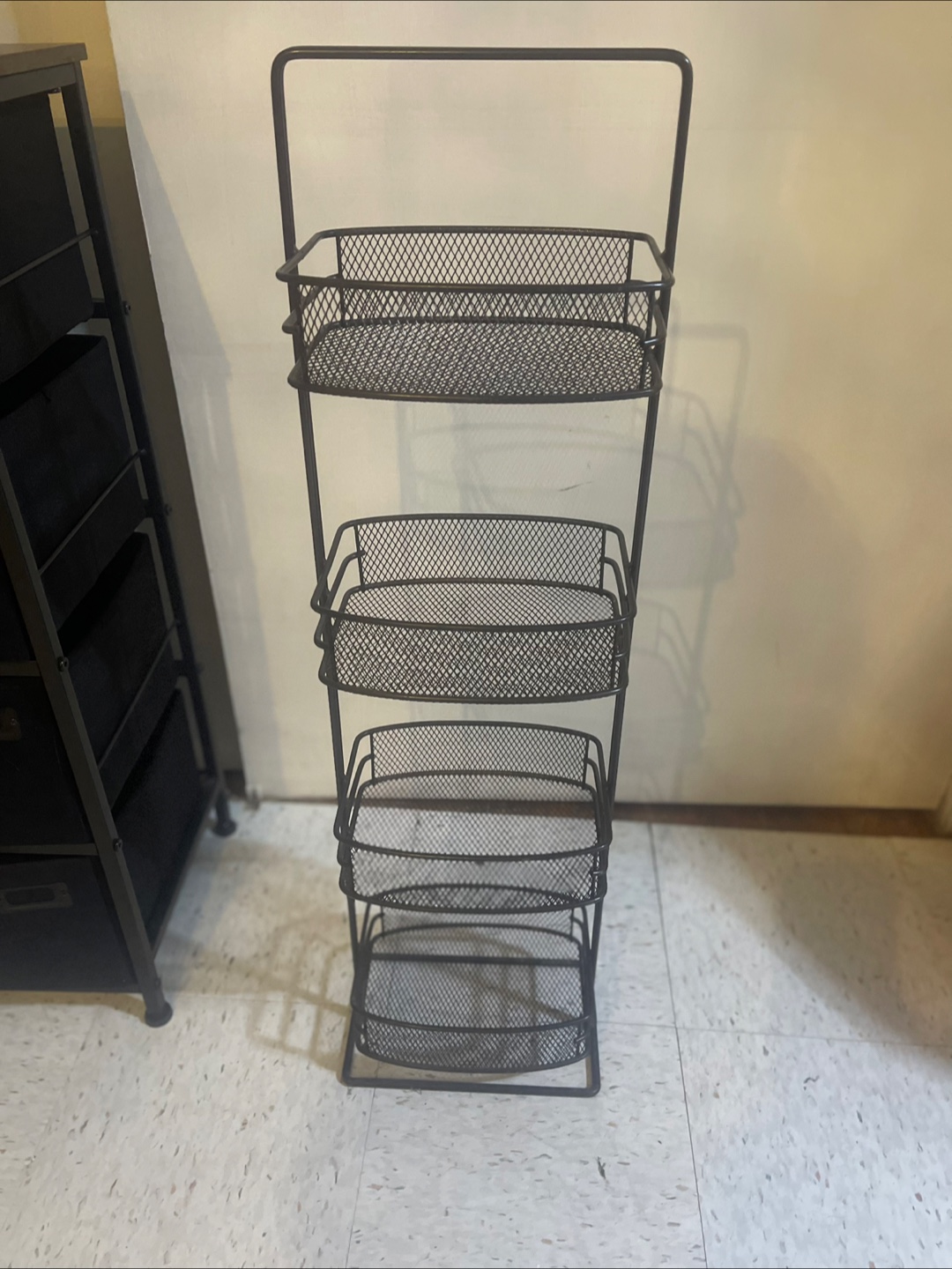 Black Metal 4-Tier  Cart - photo 3