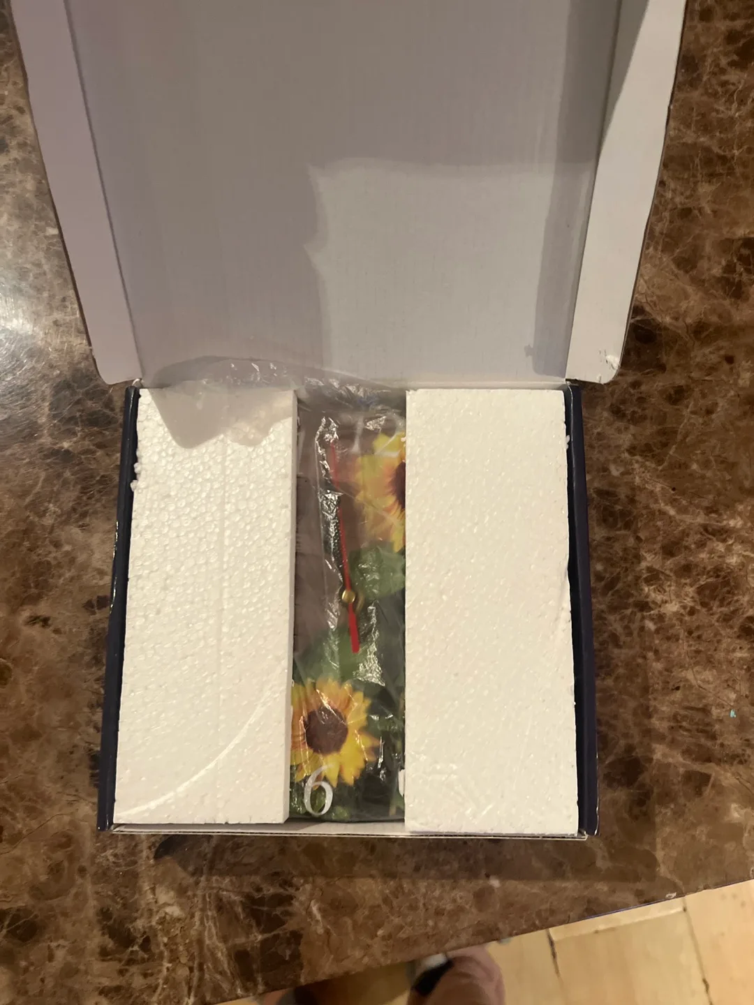 Sunflower Wall Clock - New in Box image indicator(5)