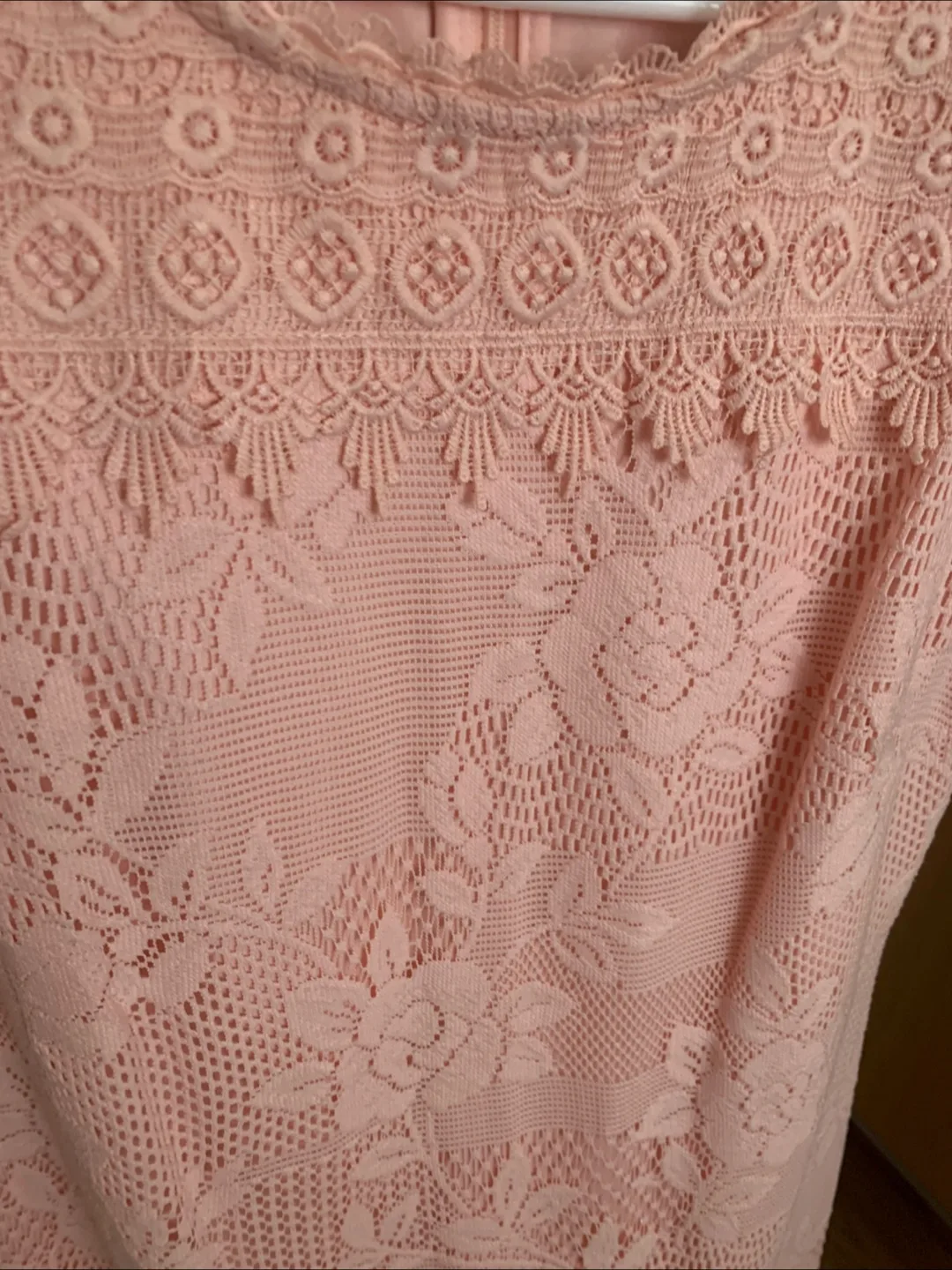 Karl Lagerfeld Pink Lace Dress thumbnail