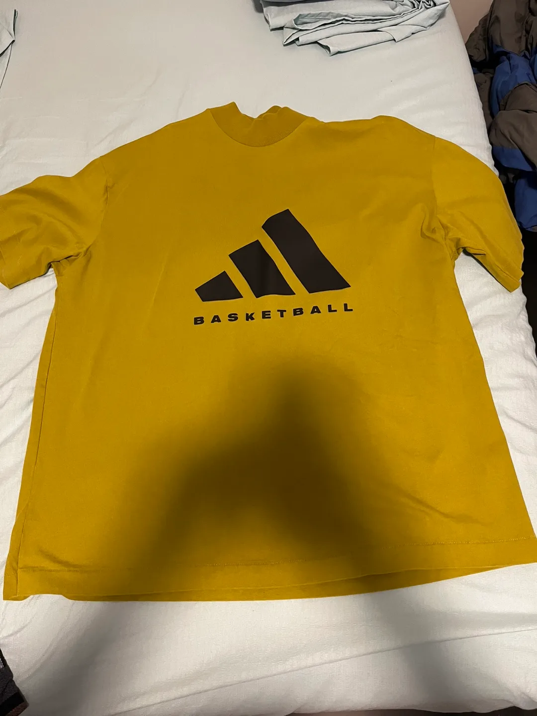 Adidas Basketball T-Shirt - Mustard Yellow thumbnail