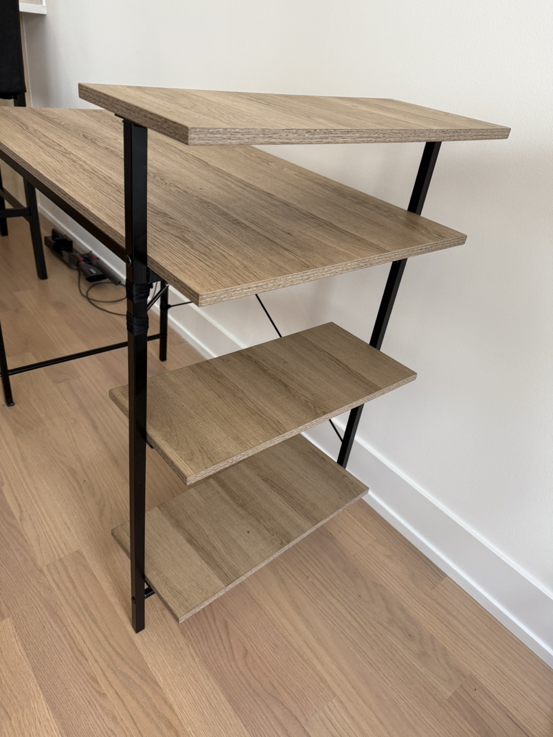 Wooden Desk with Shelves - photo 2