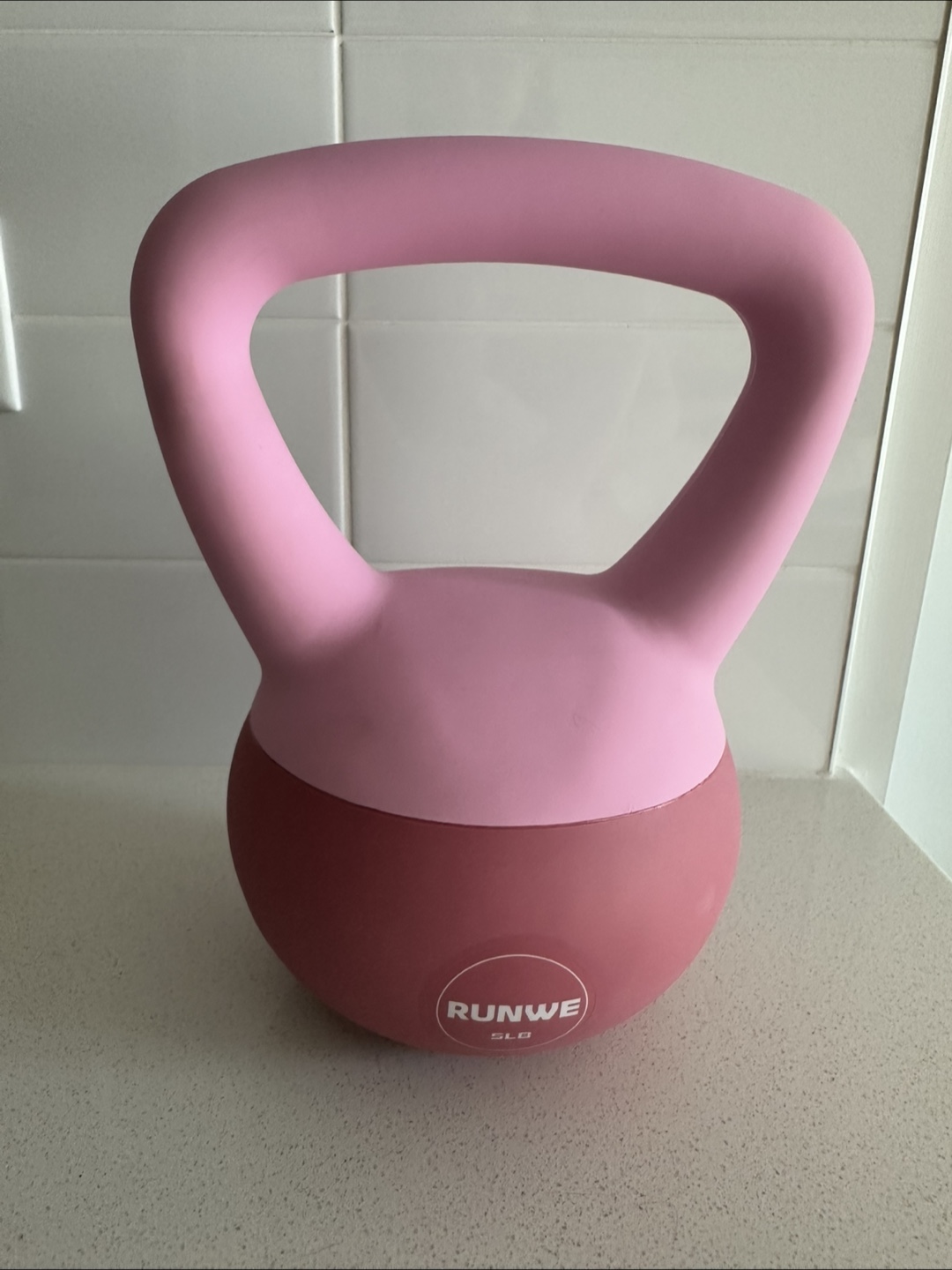 RUNWE 5LB Kettlebell - Pink