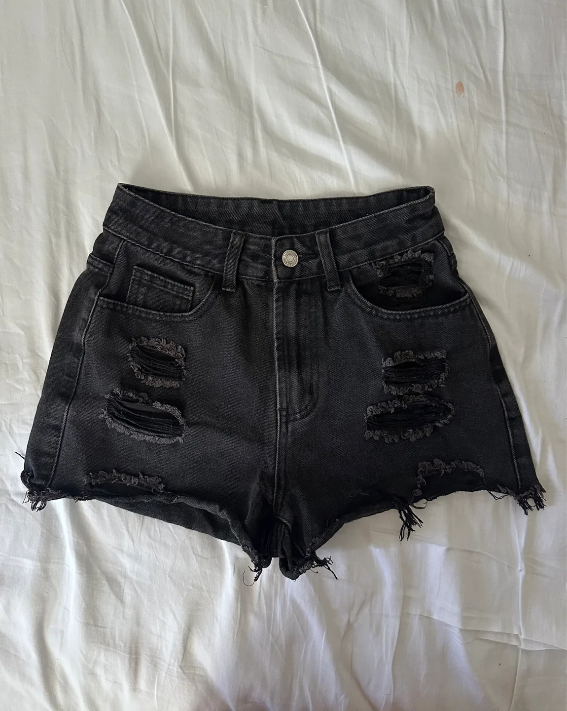 Black Denim Shorts thumbnail