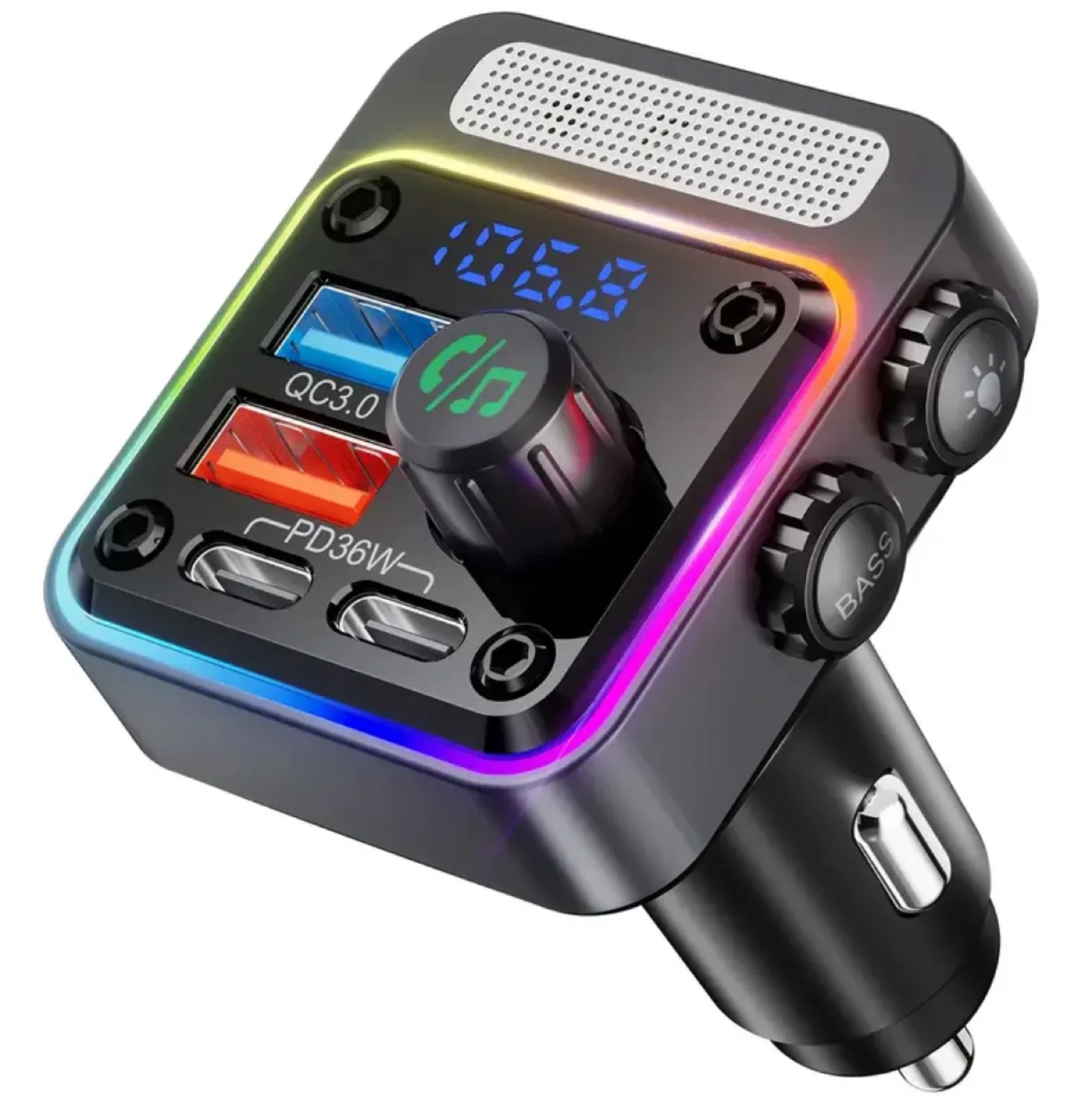 Bluetooth FM Transmitter Car Charger thumbnail