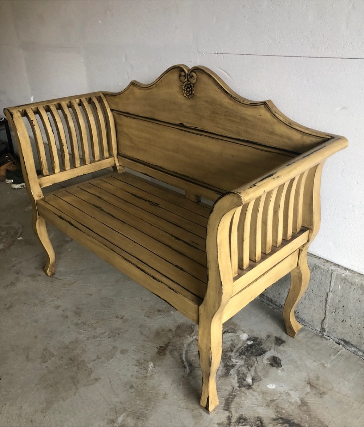 Vintage Style Wooden Bench - photo 2