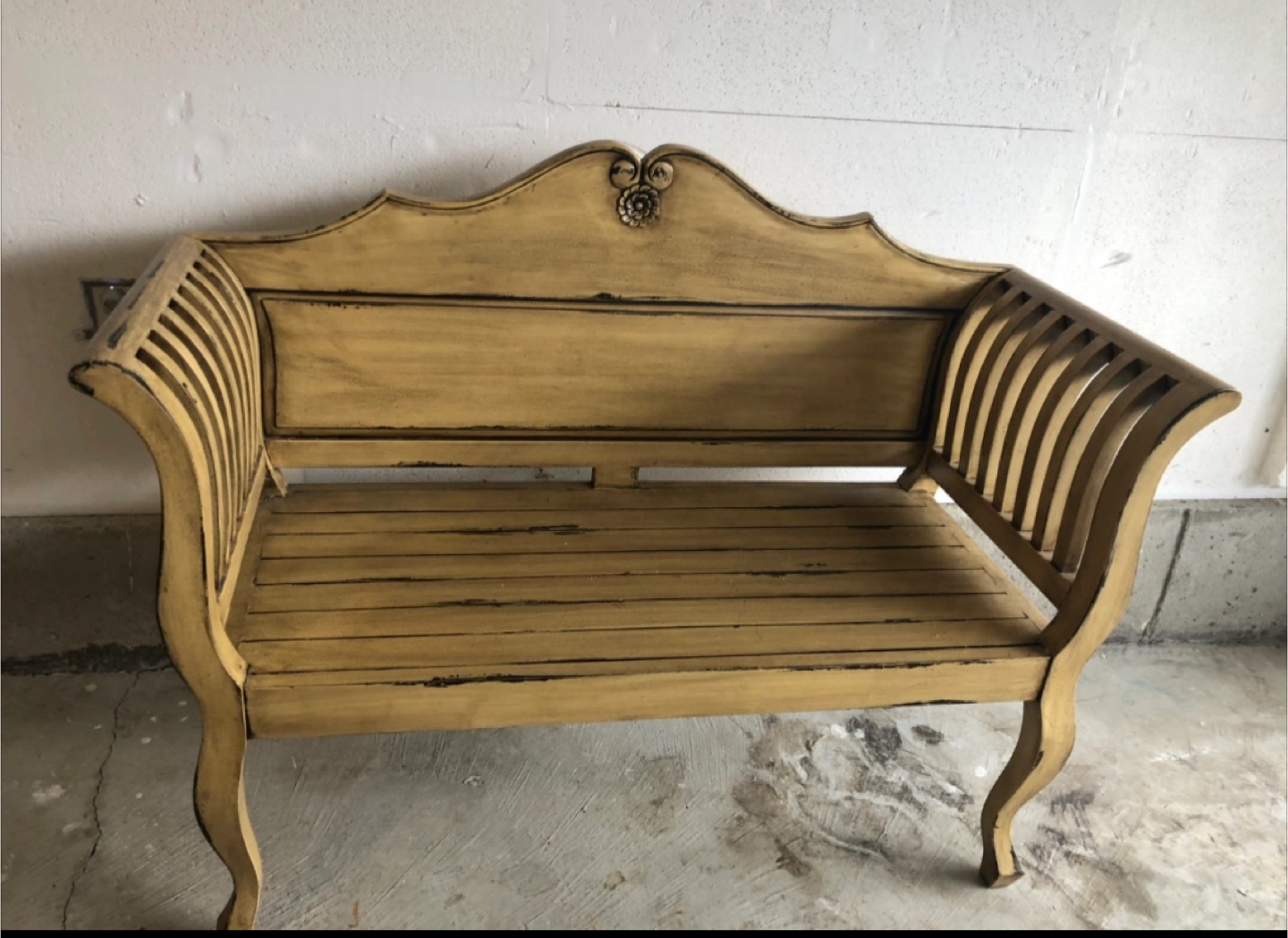 Vintage Style Wooden Bench - photo 4