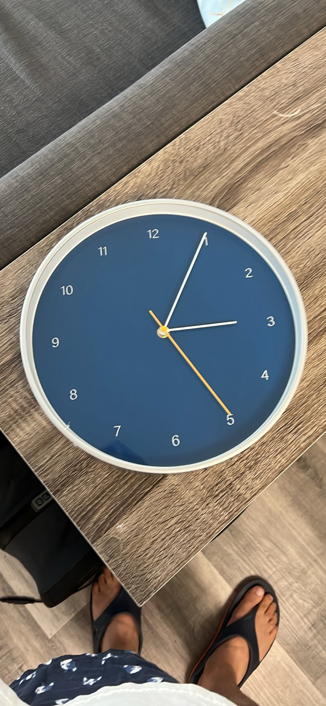 Blue Wall Clock