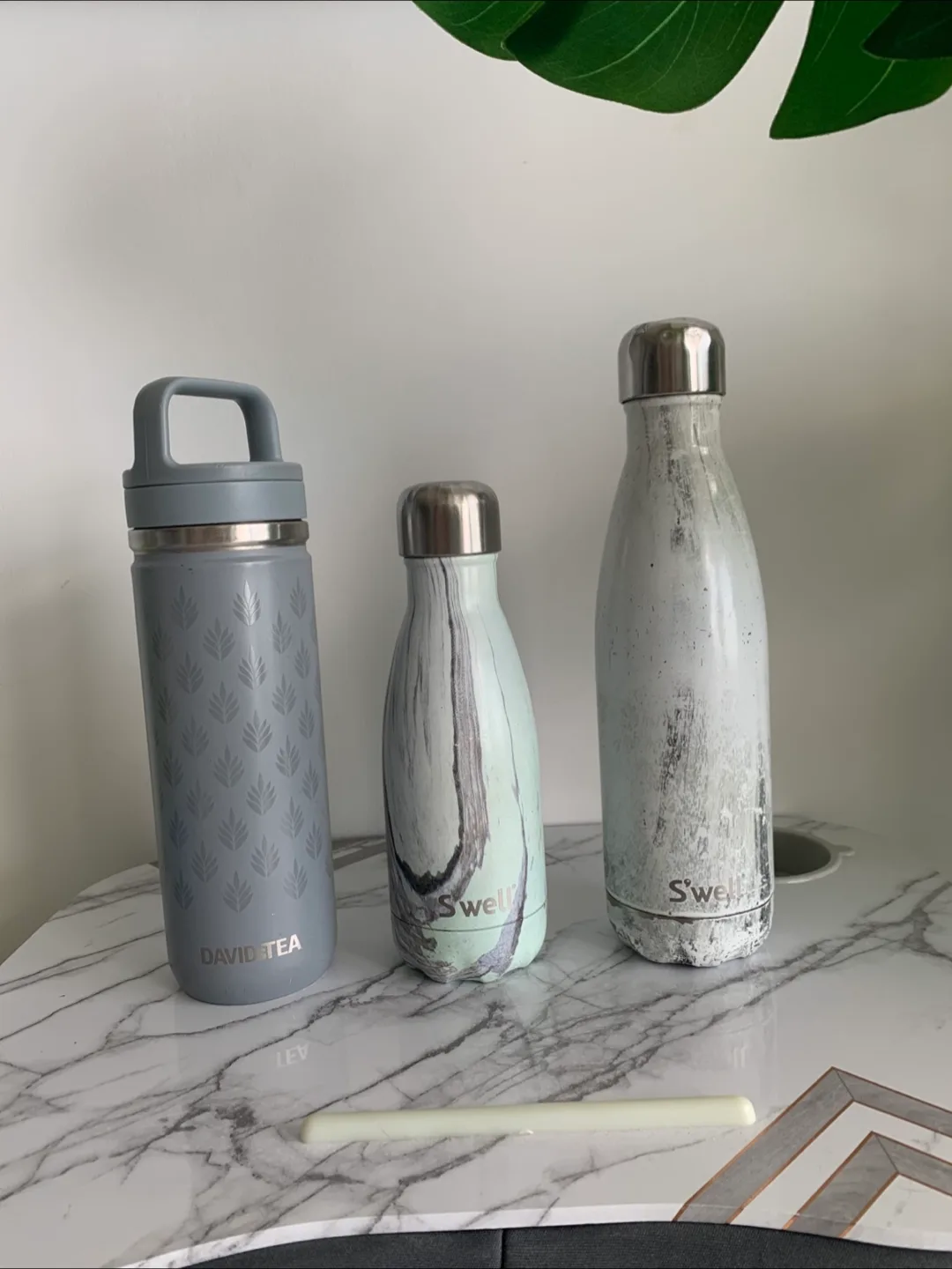Set of 5 water/tea bottles: S’well + David’s Tea + more thumbnail