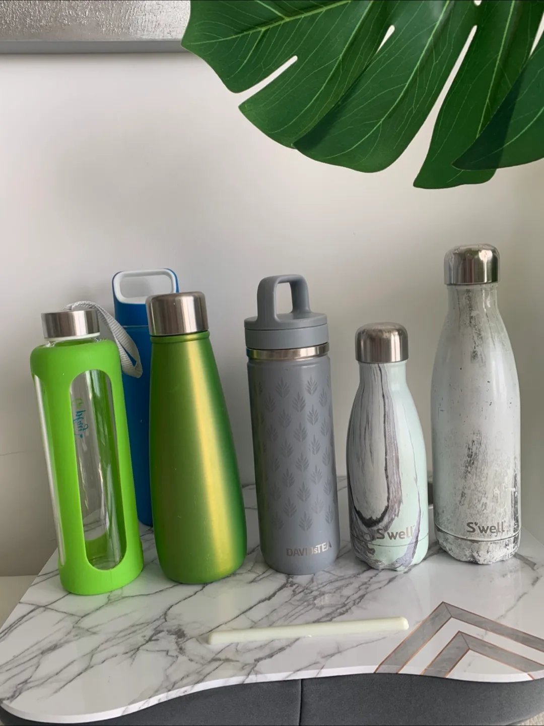 Set of 6 water/tea bottles: S’well + David’s Tea + more thumbnail