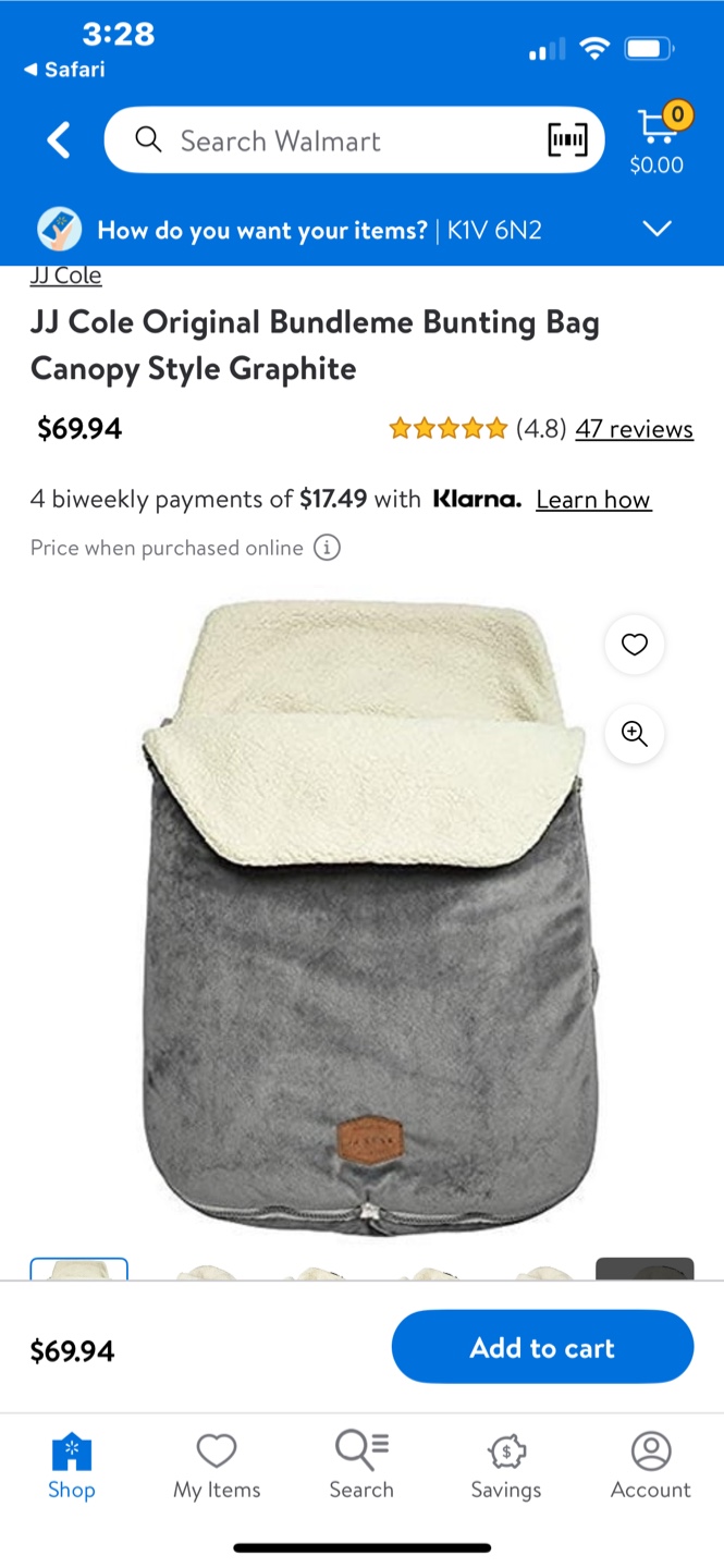 JJ Cole Bundleme Bunting Bag - Graphite