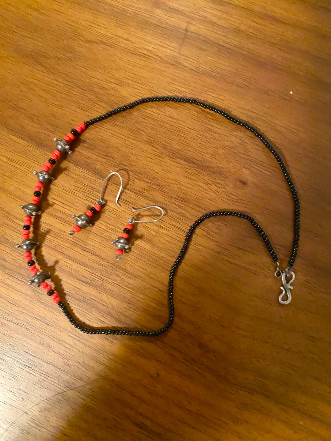 Beaded Necklace and Earring Set thumbnail