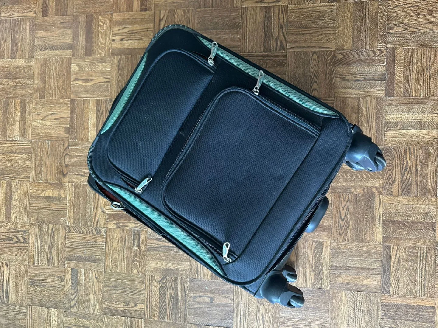 Rolling Suitcase - Black Carry-On Luggage thumbnail