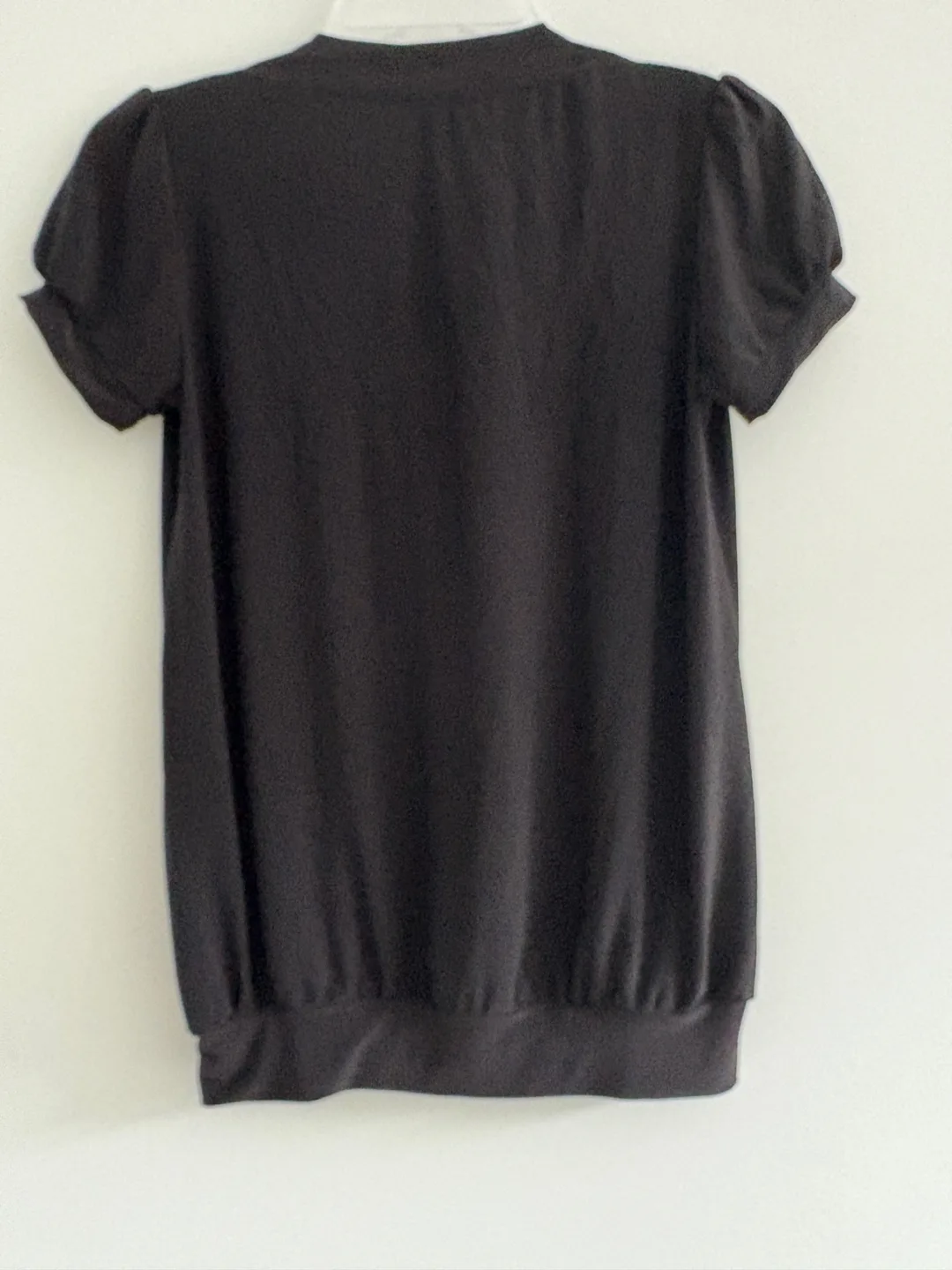 Gorgeous Black Short Sleeve Blouse! Size S image indicator(2)