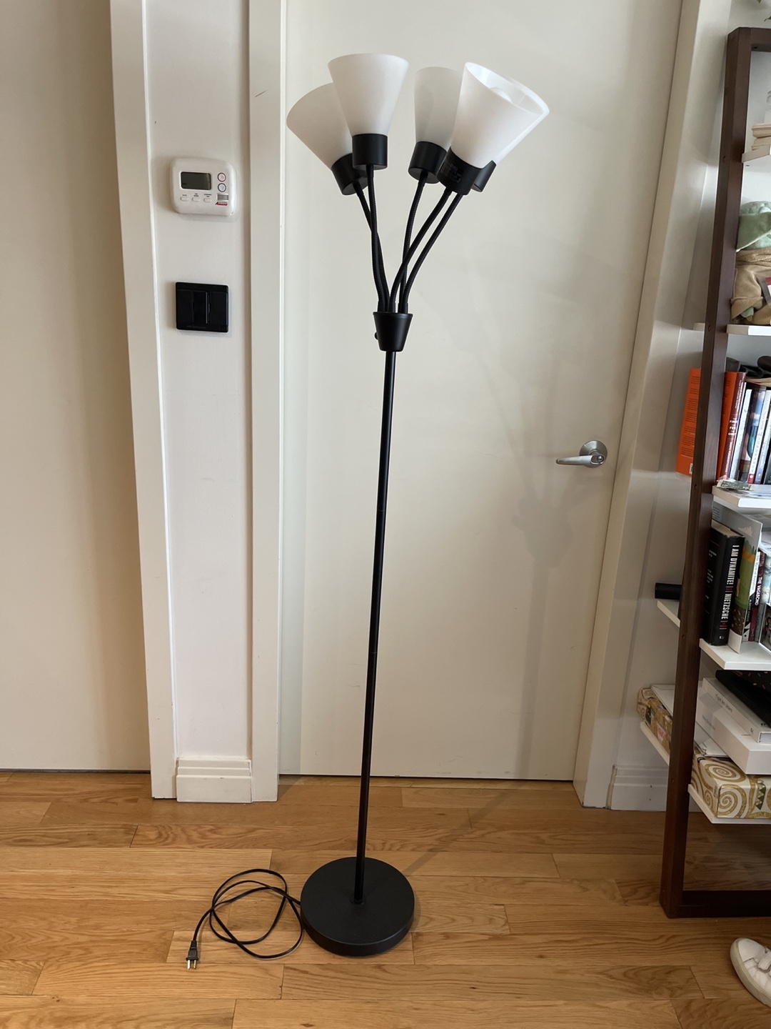 5 Bulb Floor Lamp, Black