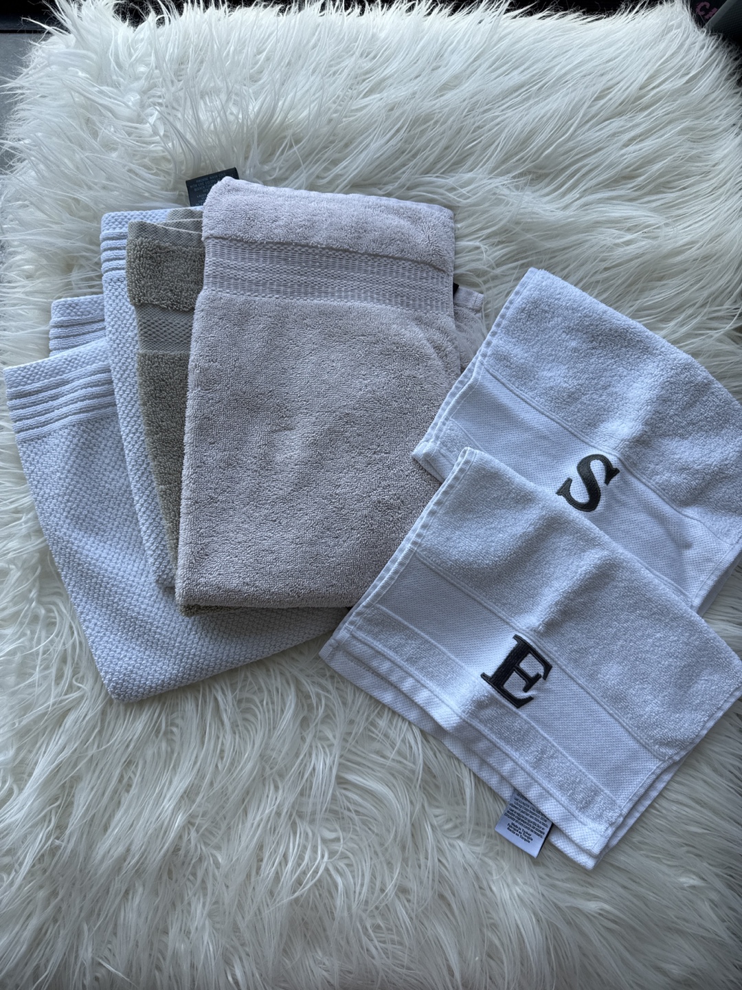 Assorted Hand Towels - Neutral Colours