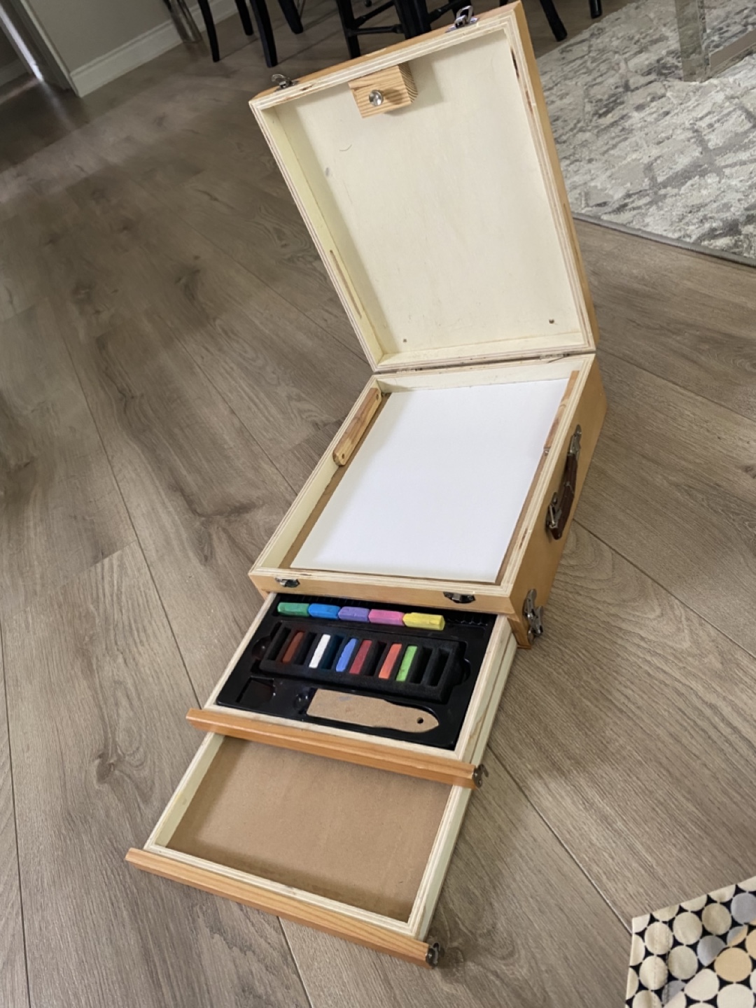 Wooden Artist's Box with Drawers - photo 2