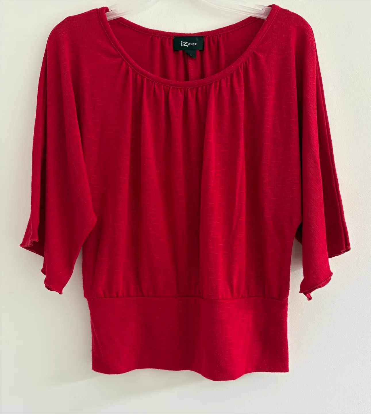 iz Byer Red Blouse - Size L thumbnail
