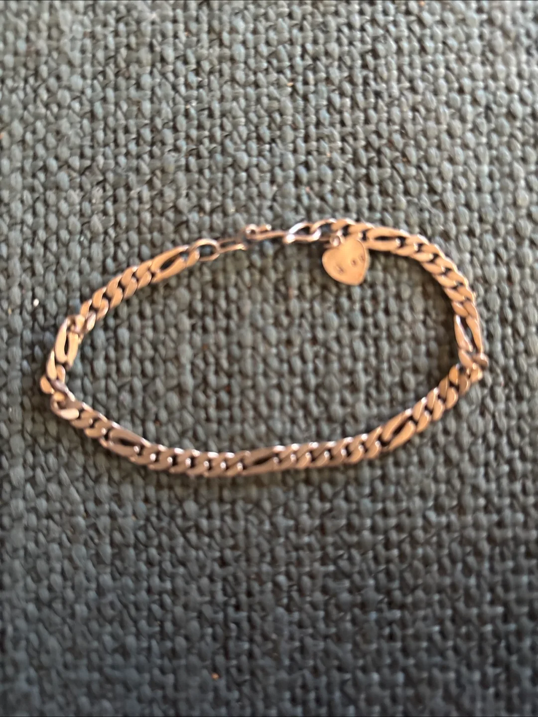 Silver Bracelet with Heart Charm thumbnail