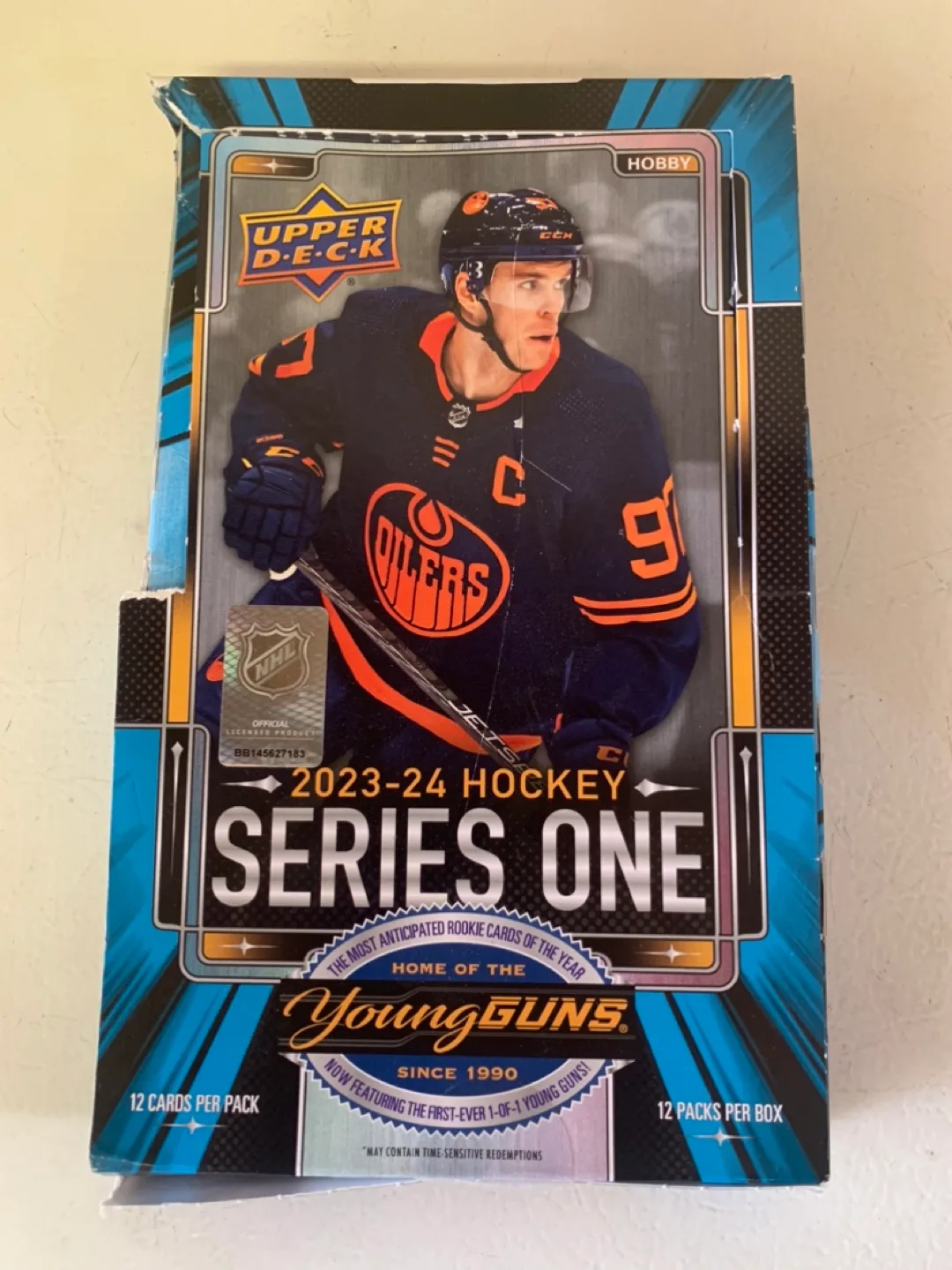 Upper Deck 2023-24 Series 1 Hockey  Box -60Cards ( open box) thumbnail