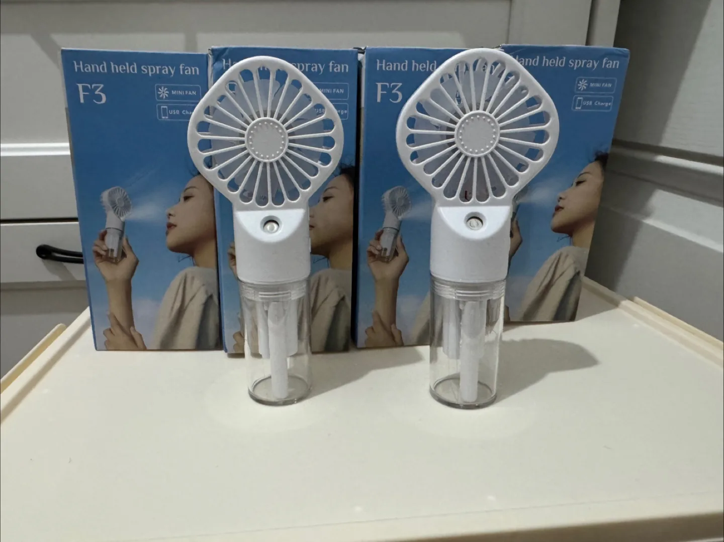 Hand Held Spray Fan F3 - Mini USB Fan image indicator(2)