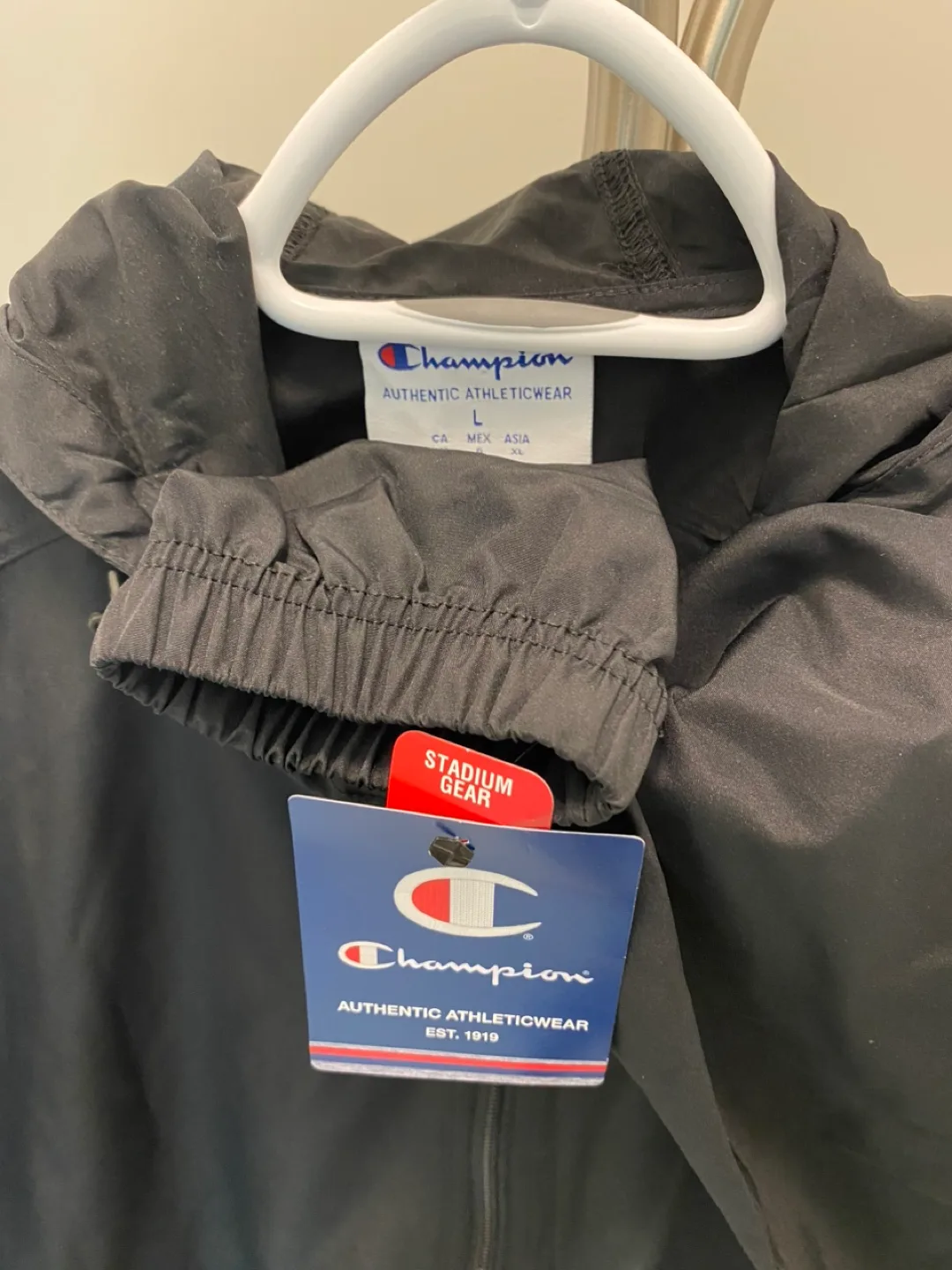 New McMaster University Champion Full Zip Jacket - Black, Size L image indicator(3)