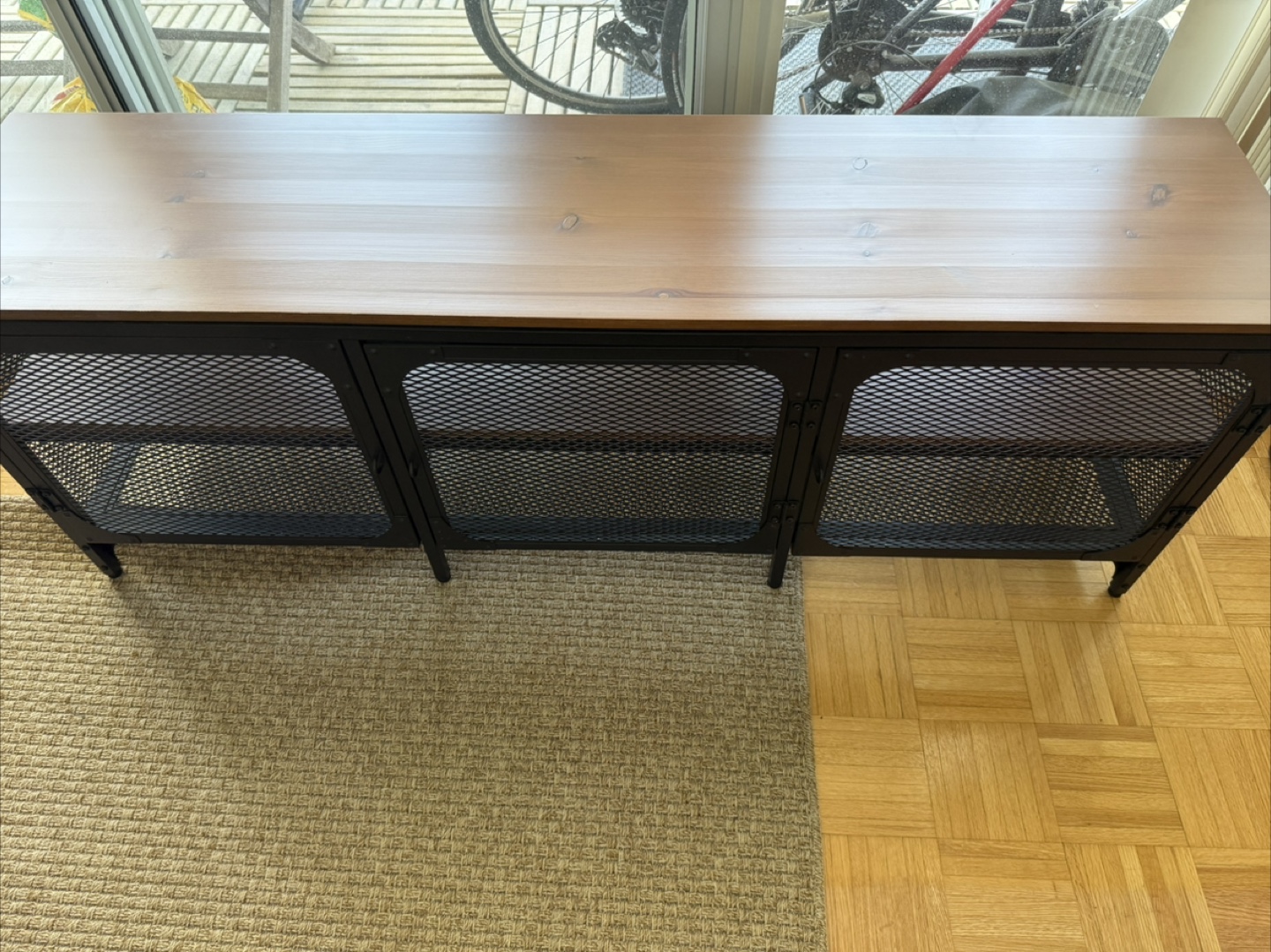 IKEA Fjallbo TV Bench - Black/Wood - photo 3