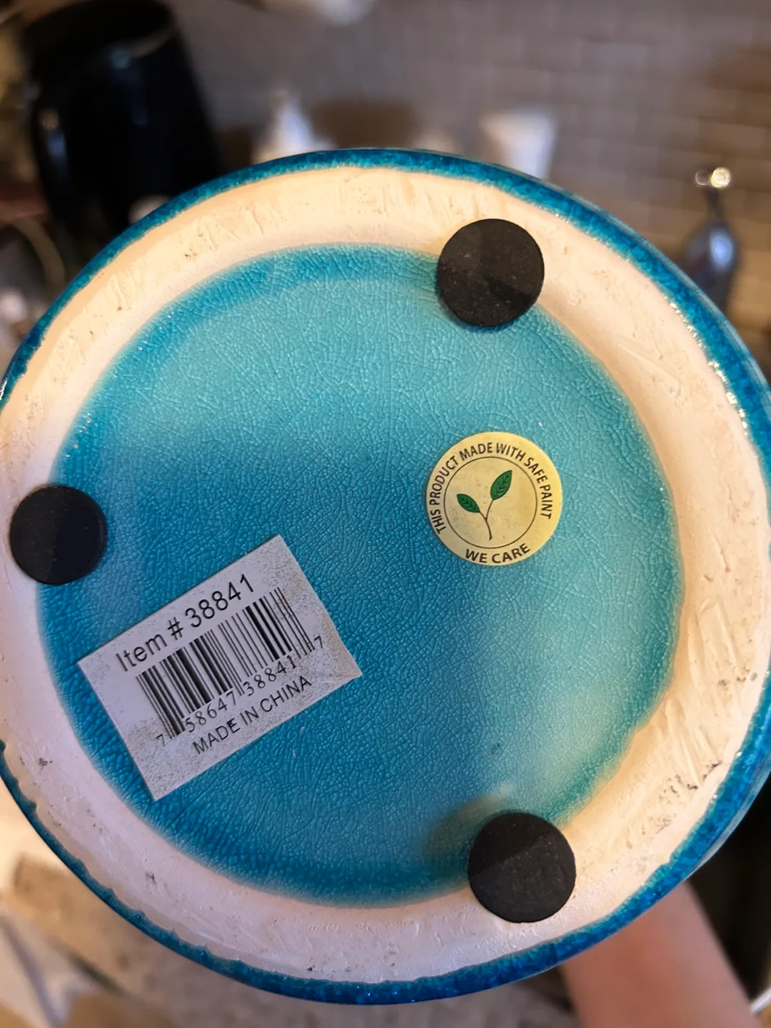 Blue Ceramic Vase - Like New image indicator(3)