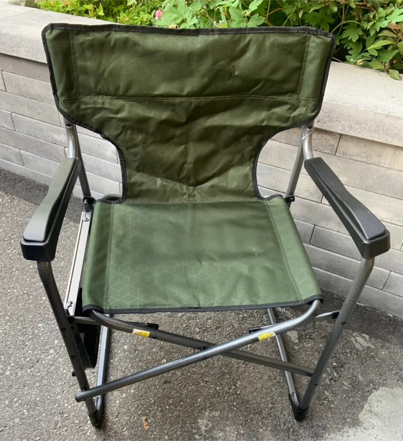 Ozark Trail Camping Chair with Side Table - Green thumbnail
