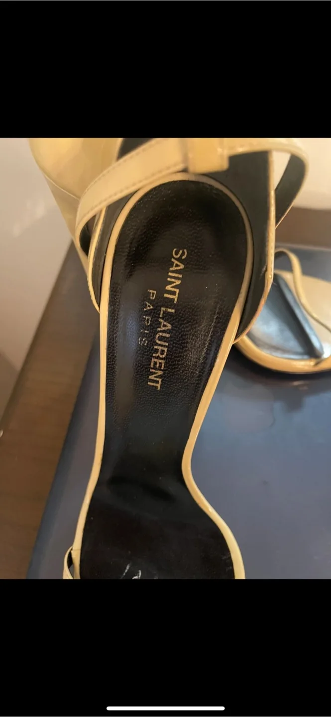 Saint Laurent -authentic nude/beige colour Heels - Size 81/2 image indicator(3)